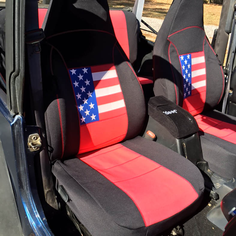 American Flag Seat Covers For Jeep Wrangler
